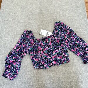 NWT Zara Floral Top
